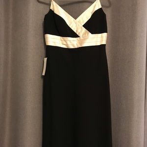Black and cream Ann Taylor cocktail dress